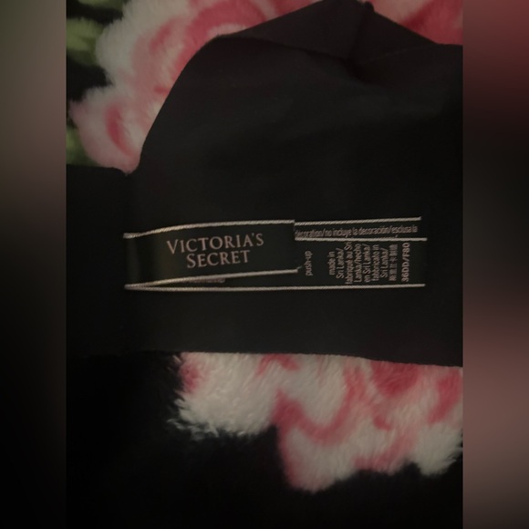 Victoria's Secret Bombshell Push-up Bra 36DD Black w/Crystal Rhinestone - Picture 5 of 7